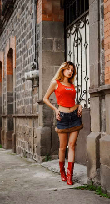 Saia Jeans Curta